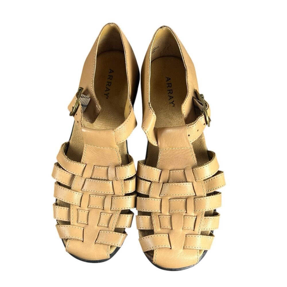 Array Aruba gladiator shoes. Leather uppers‎ beige Closed toe size 7 - Picture 6 of 9